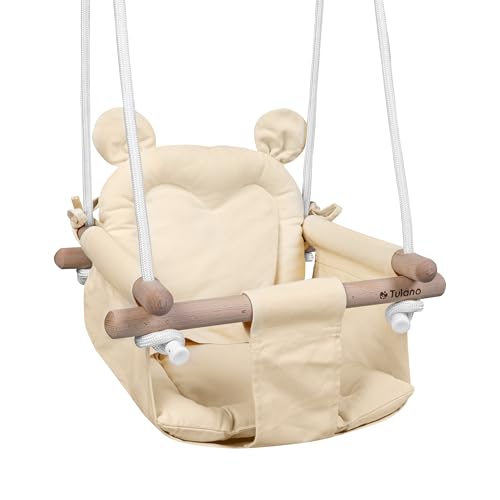 Tulano Hop 30 Beige| Baby Schaukel Hängesitz für Kinder 6-36 Monate |...