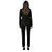 Marycrafts Women's 2 Buttons Business Blazer Pant Suit Set for Work 12 Black