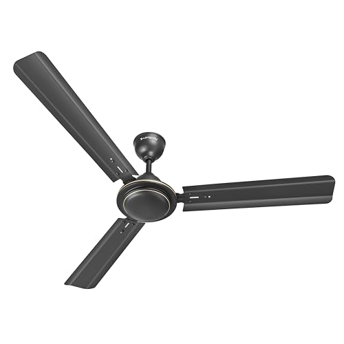 Image of LONGWAY Nexa P1 1200 mm /48 inch Ultra High Speed 3 Blade Anti-Dust Decorative Star Rated Ceiling Fan 2 Years Warranty (Smoked Brown, Pack of 1)