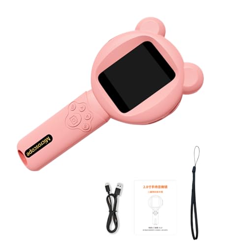 Microscope numérique enfants grossissement 500X caméra portable écran LCD éclairage LED Domary