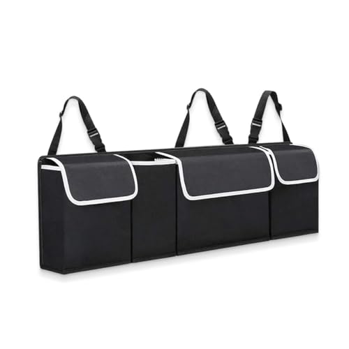 YUEDAM Organizador De Maletero De Coche para VW TRoc Crossover RLine Cabriolet, Bolsa de Almacenamiento para Coche Impermeable Plegable Bolsas Compartimentos Grandes