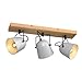 Produktbild Lindby Strahler 'Adalin' (Modern) aus Holz u.a. für Wohnzimmer & Esszimmer (3 flammig, E14) - Deckenlampe, Deckenleuchte, Lampe, Spot, Wohnzimmerlampe