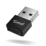 Smof USB Bluetooth 5.0 Audio Transmitter for PC Laptop, Wireless Audio Adapter for Bluetooth Headpho