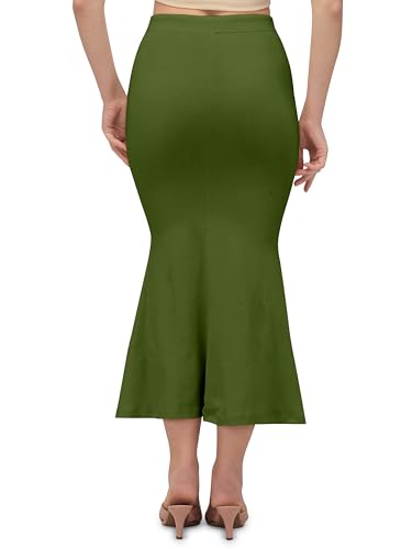 Image of Mehrang Stretchable Saree Shapewear Petticoat for Women, Cotton Blended,Petticoat,Skirts for Women,Shape Wear Dress for Saree