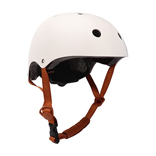 Topyond Adjustable ABS Shell Skateboard Helmet - Shock Absorbing Scooter and Roller Skating Headgear with Liners and Chin Strap for Children and Adolescents(S)