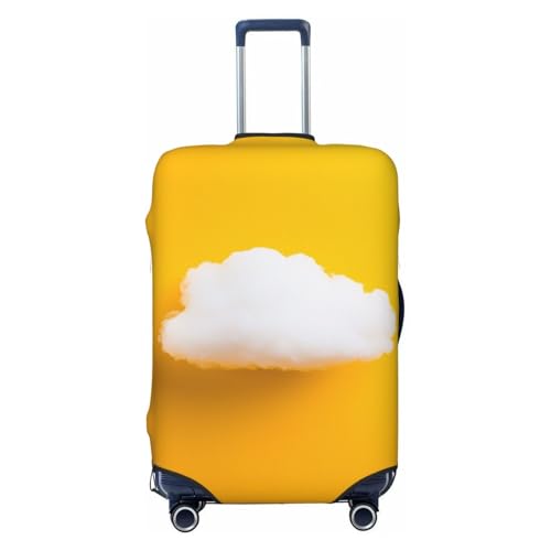 Woshuwo White Cloud - Fundas elásticas minimalistas flotantes para equipaje de viaje, a prueba de polvo, resistente a los arañazos, protector de maleta de 22 a 24 pulgadas