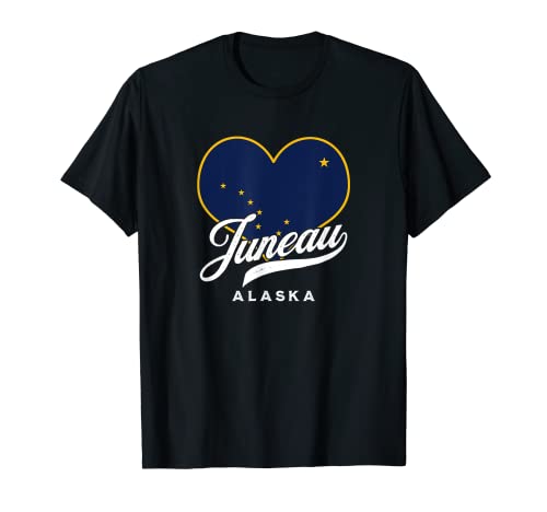 Juneau Alaska USA Bandera Big Dipper recuerdo de vacaciones Camiseta