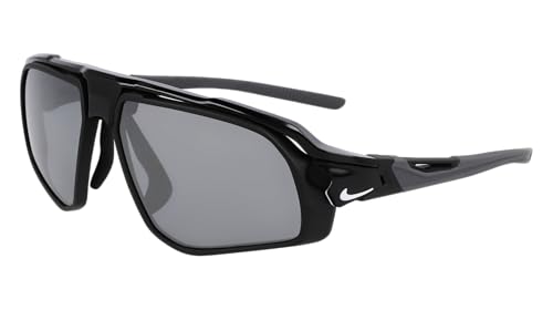 NIKE Brille Größe 59 mm Schwarz/Silber FLASH/Volt Eye Size: 59 Bridge: 14