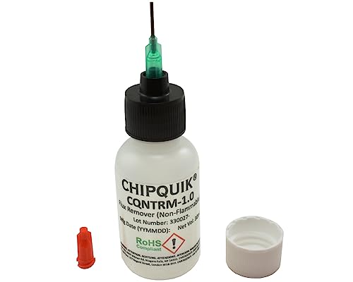 Chip Quik Cqntrm-1.0 Flux Remover (Non-Flammable) In 30Ml (1.0Oz) Squeeze Bottle W/Tip #TOP3