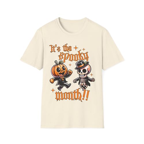 T-shirt Spooky Month humour - Cadeau original motif citrouille automne