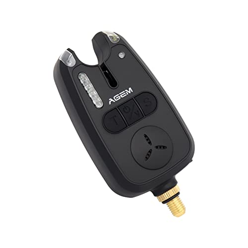 Foto von AGEM Bissanzeiger Angeln Set 4+1 mit Funk Karpfen LED Wasserdicht Angelzubehör Funkbissanzeiger 150m