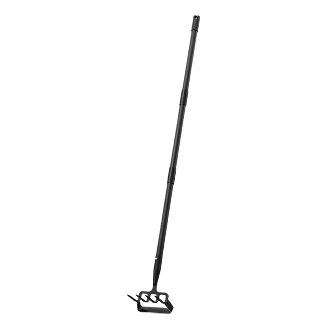 Houe à Étrier de Désherbage en Acier Inoxydable Noir | Outil de Jardinage pour Creuser, Râteau de Jardinage Compact, Usage Jardinage Desherbage