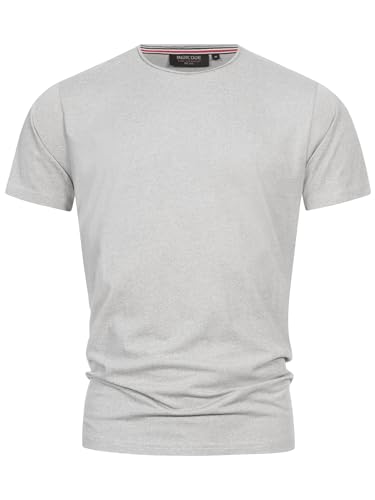 Indicode Herren INWalmore T-Shirt mit Rundhals-Ausschnitt | Herrenshirt Sommershirt Lt Grey, M