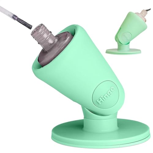 Anti-Spill Nail Polish Holder Stand, Soft Rubber Nail Polish Bottle Holder, Hinge Untippable Nail Polish Bottle Holder, Portable Nail Polish Anti-Spill Display Stand For Salon