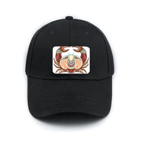 Casquette de baseball noire motif Cancer : idée cadeau astrologie