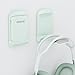 doenci Headset Ständer - Klappbarer & Kleiner Headset Halterung mit Selbstklebendem Kopfhörer Ständer für Schreibtisch/Wand, Praktisches Kopfhörer Halterung für AirPods Max, Gaming Zubehör, Grün