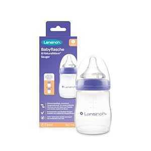 Lansinoh Babyflasche mit NaturalWave Sauger 160 ml
