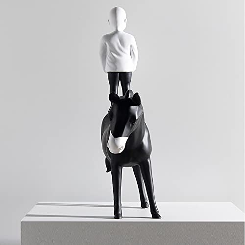 Jongen Op Ezel Statues Sculptures Decorative,Schattige Personages En Dieren Creatief Decoration Figures,statue Resin… - Image 6