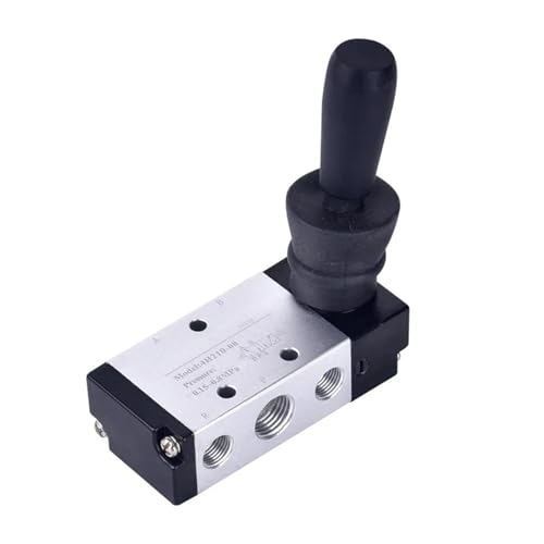 Vanne de commande manuelle d'air 5/3 voies 1/4 BSP levier bistable - 2
