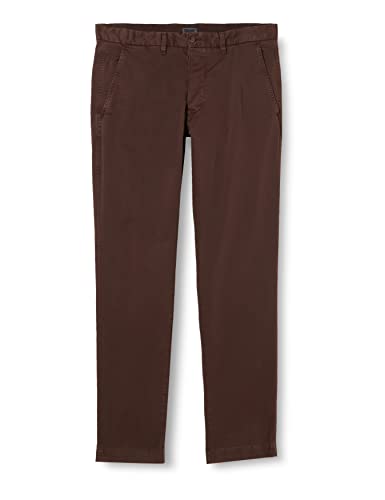Pantalone basico chino Blauer Pantalone Lungo, 386 Caffe\' TOSTATO, 34 Uomo