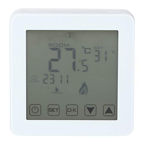 Controlador de Temperatura Pantalla LCD programable montada en la Pared Termostato de calefacción eléctrica Digital Controlador de Temperatura Ambiente