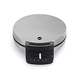 Wilfa TRADITION Single S Waffeleisen – Waffle Maker mit 17 cm Durchmesser, 750 Watt und Signalleuchte, silber