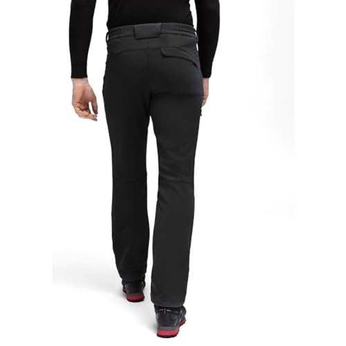 Maier Sports Herrmann, Herren Wanderhose, Wasserabweisende Outdoorhose für Trekking und Hiking, PFC-frei, mSTRETCH pro 2 & Dryprotec, Schwarz, 52 (W34/L32)