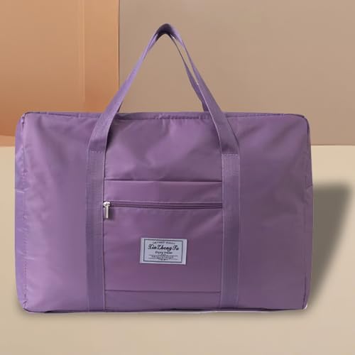 Travel Bag for Women and Men Tote Duffel Bag Carry On Luggage Bag Weekender Overnight Bag Sport Gym Bag (Purple)