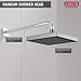 Delta Faucet Single-Spray Touch-Clean Rain Shower Head, Stainless 52841-SS