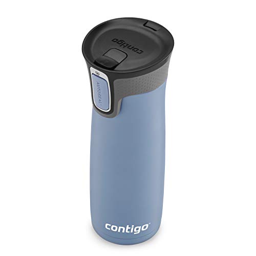 Image of Contigo West Loop 2.0 Stainless Steel Travel Mug with AUTOSEAL Lid, 20oz. Earl Grey