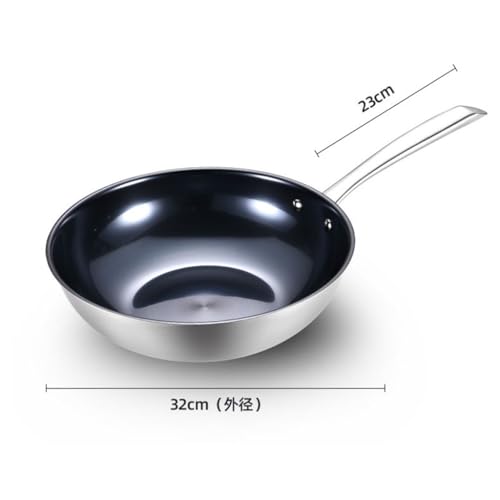 Wok antiadherente fondo plano para cocina doméstica miniatura 4