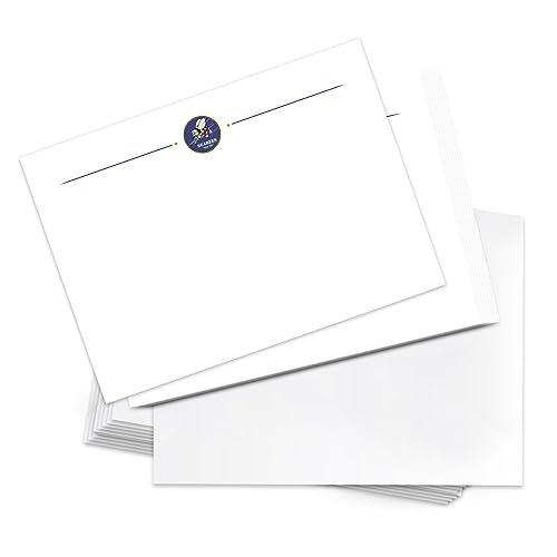 Image of Desert Cactus United States Navy US 10 Pack Notecards Stationery Cardstock Includes Envelopes Memo Party Thank You (Notecard Design 10)