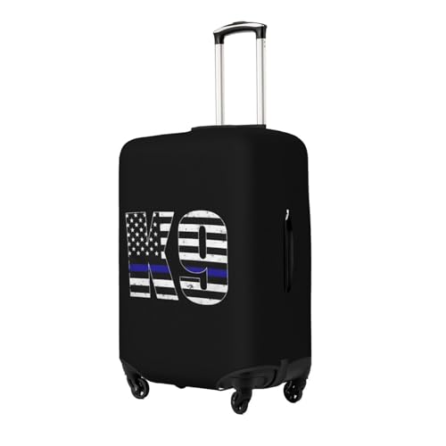 Police K9 Thin Blue Line Luggage Cover, Suitcase Cover Suitable for 18-32 inch luggage3