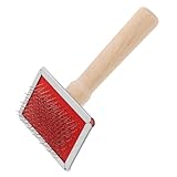 Levemolo Holzgriff Hundebürste Kleine Ergonomischer Dematting kamm zur Fellentfilzung Effektive Tierhaarentfernung für Katzen und Hunde Pelzpflegender Rutschfester Haustierkamm