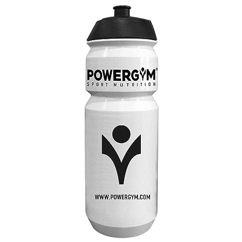 Powergym | Bidón 750 ml Blanco – Botella de agua térmica con materiales 100% reciclables – Botella de agua máxima flexibilidad - Botella fresca e higiénica