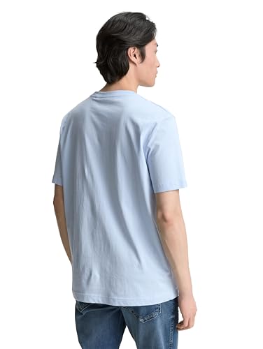 TOM TAILOR Herren 1046750 T-Shirt, 21068 - Light Powder Blue, XL EU – Ansicht 3