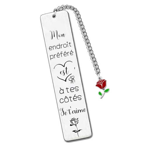 Cadeau Couple Marque-pages Amoureuses Femmes Anniversaire Cadeaux Saint-Valentin Fiançailles de Mariage Chérie Romantique Souvenir Miel Spécial Petite Amie...