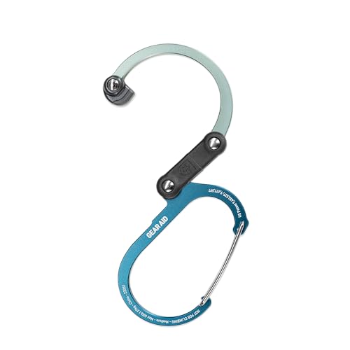 Image of Gear AID HEROCLIP 360 Swivel Carabiner Gear Clip and Hook (Medium) for Camping, Backpack, Suitcases and Garage Organization