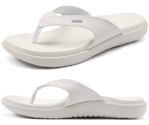 KuaiLu Flip Flops Damen 2025 Orthopädische Yoga Fußbett Sandalen Elegant Frauen Leichte Sommer Slip On Beach Badelatsche...