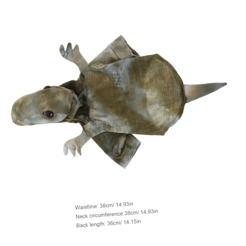 Disfraz para perro Dinosaurio Kisangel plush cálido miniatura 2