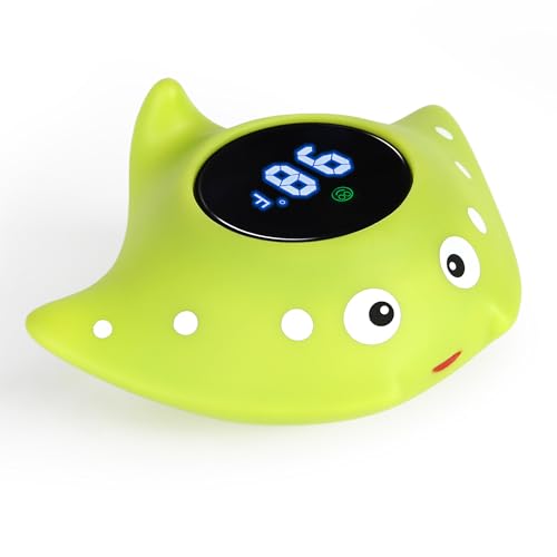 Image of Baby Bath Water Thermometer - Floating Safety Toy for Bathtub With Temperature Warning - Room Thermometer for Infants, Toddlers, Girls, Boys, Newborn Kids