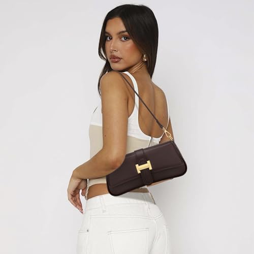 Image of KKXIU Shoulder Bag for Women Small Hobo Handbag Mini Retro Clutch Purses