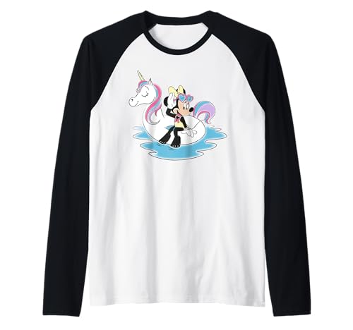 T-shirt Minnie Disney respirant à manches raglan idéal pour la plage