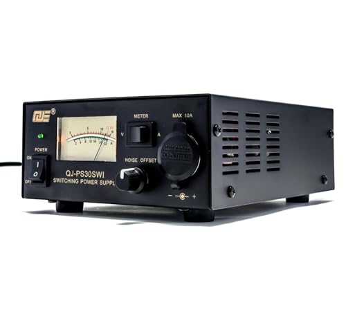 13.8V 30A Bench Power Supply, Ham Radio Switching Power Supply, Regulated Analog DC Power Supply with Cigarette Plug Socket for CB VHF UHF HAM Amateur Radio, Noise Offset Control