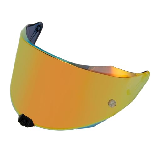 Image of PSLER Shatterproof Motorcycle Helmet Visor for KYT R2R,Deep Red