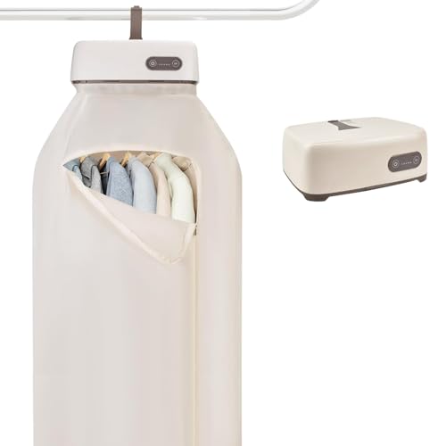 Portable Clothes Dryer Mini Laundry Dryers 20min-2H Quickly Drying Mini Dryer Machine with 1-8H Timing Function Equipped with Hook Dry Bag Low Noise for Apartment Dorm RV Light Clothes