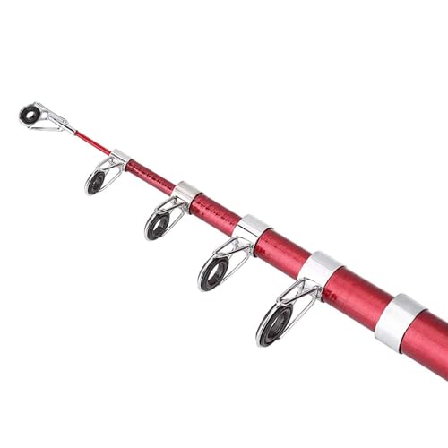 Canne à pêche télescopique portable et tige de pôle légère rétractable - 6