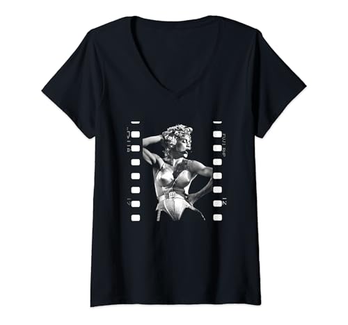 Photo de Femme Madonna Live Photo Film par Stephen Wright T-Shirt avec Col en V