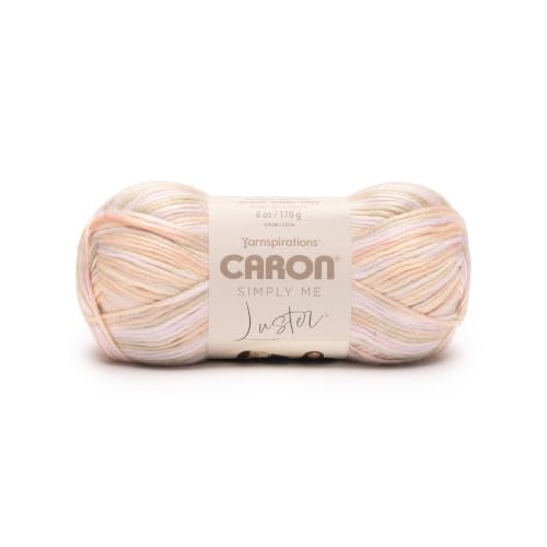 Image of Caron Simply Me Luster Yarn for Crocheting Soft, Touch of Pearl, 2-Pack