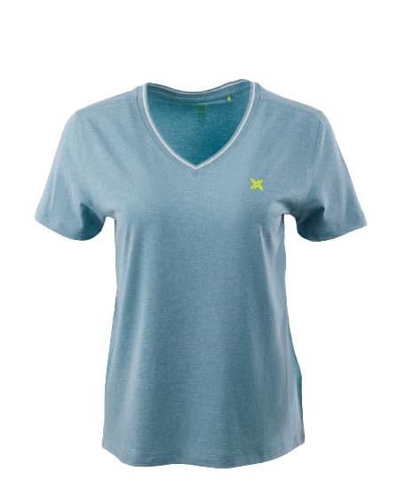 LAVOS Women V Neck Half Sleeves T-Shirt - Anti Microbial Bamboo Cotton Long Activewear Tops/Tshirts for Ladies | Gym, Yoga, Sports, Regular Workout Casual Tees for Womens & Girls-picture-21